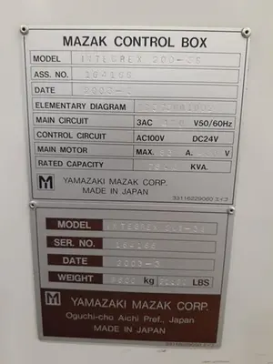USED 2003 MAZAK INTEGREX 200-IIIS