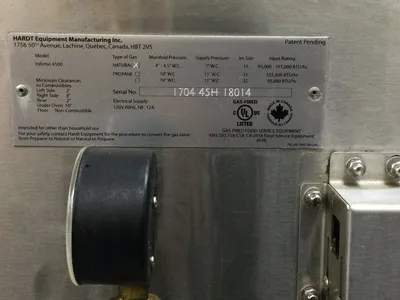 Hardt 4500 Inferno Double Stack 80 Chicken Natural Gas 110v Refurbished!