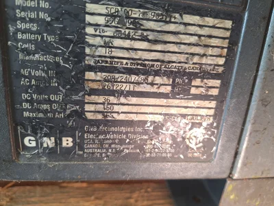 Used _UNKNOWN_ _UNKNOWN_ Rectifier - Battery Chargers Georgia US | Auction Management Corporation #1548545