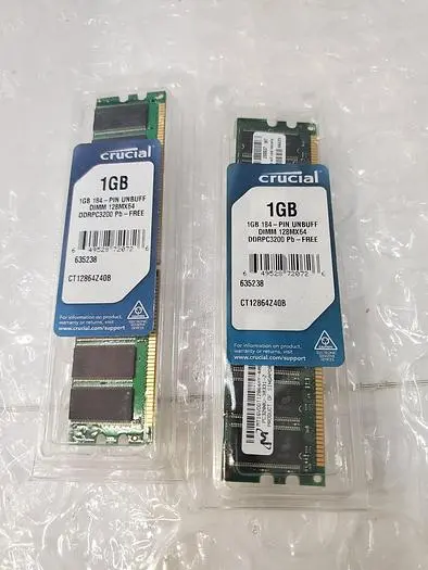 CRUCIAL CT12864Z40B.16TFY 1GB 184-PIN UNBUFF DIMM MEMORY