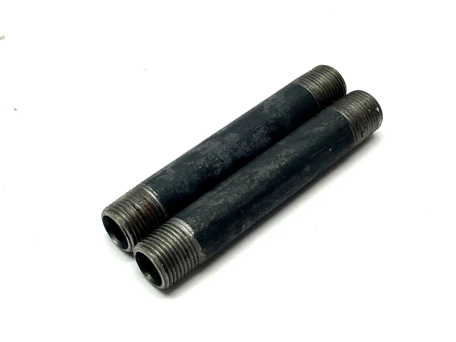 Pipe Nipples 4" Length 3/8" Thread LOT OF 2 - Used
