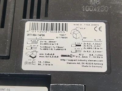 NEW Siemens 3RT1054-1AF36