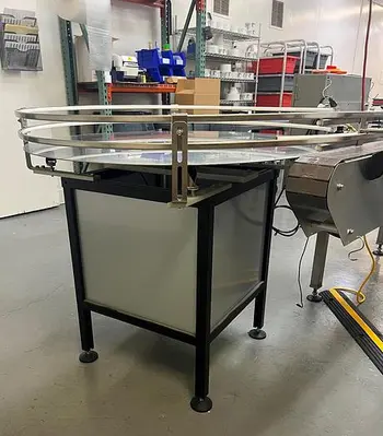 Table, Accumulation, Rotary Unscrambling, 42", Stainless Steel, Variable Speed #C745457