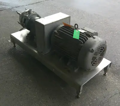 SPC9301  Mill 25 hp Waukesha colloid mill model MS, Stainless Steel