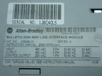 USED ALLENBRADLEY 2094BL02