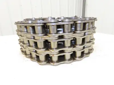 Renold 140 -3 V 3 Strand Roller Chain 1-3/4" Pitch Riveted 1" Rollers 10 Feet