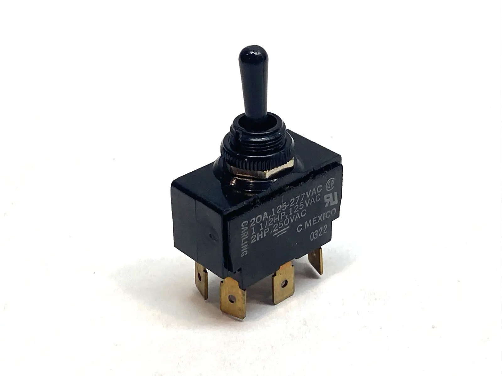 New | in-Stock Carling Technologies Toggle Switch 3-Position 20A 125-277VAC 2HP 0322 Relays & Switches Michigan US | Maverick Industrial Sales #1392382