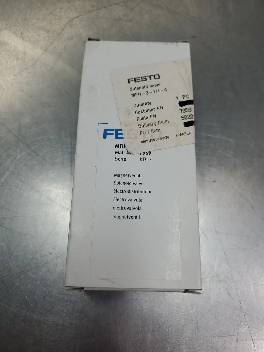 FESTO MFH-3-1/4-S (7959) Solenoid Valve. 6B-8