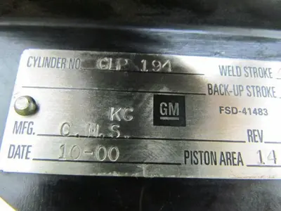 C.M. Smillie CLP-194 Hydraulic Cylinder 4-1/4" Bore 4" Stroke Clevis Mount