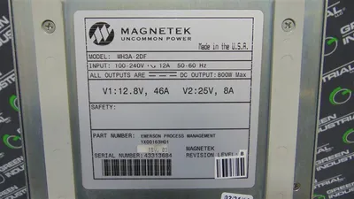 Magnetek Emerson WH3A-2DF Ovation Power Supply Module 1X00163H01 Rev. 03 Used