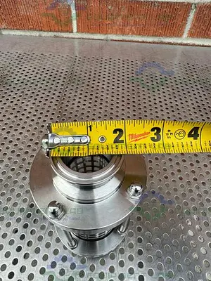 USED GLACIER TANKS SGF-TW-G150-KFM-9MM TRI CLAMP INLINE SIGHT GLASS 1 1/2" FITTING