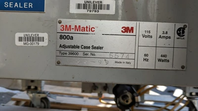 Used _UNKNOWN_ 3M-MATIC 800A ADJUSTABLE CASE SEALER Case Sealers - Tapers Minnesota US | A&I Equipment #1317110