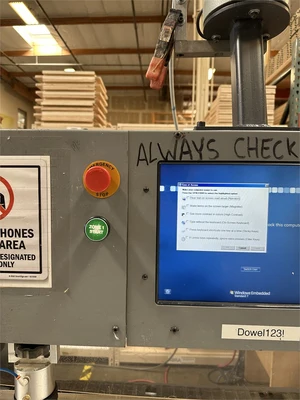Used PILLAR MACHINE H49-7 Throughfeed boring and boring/dowel-inserting machines California US | MachineryMax #1320492