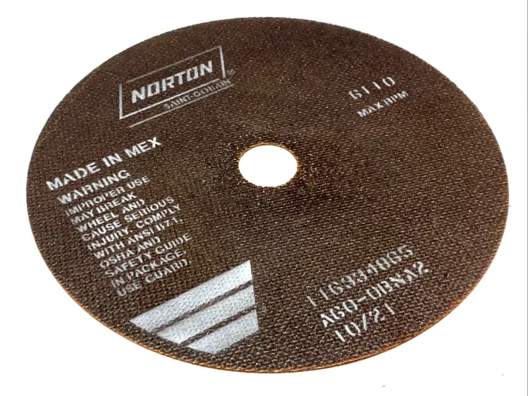 New | in-Stock NORTON ALUMINUM OXIDE REINFORCED CUT-OFF WHEEL Cut-Off Presses | Maverick Industrial Sales #1105206