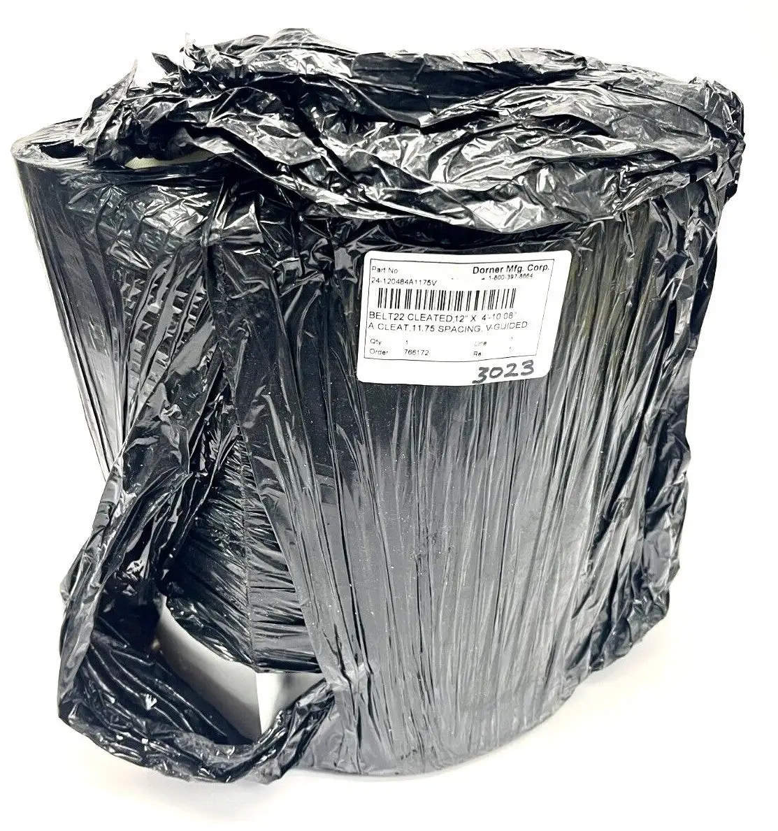 24-120484A1175V | Dorner  Conveyor Belt 12" X 4'-10.08" A Cleat 11.75" Spacing - New