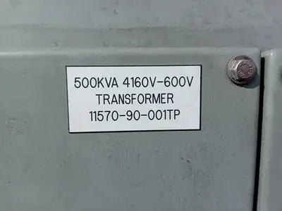 Underground Substation w/ 500 kVA Transformer, 4160V HV, 600Y/346V LV