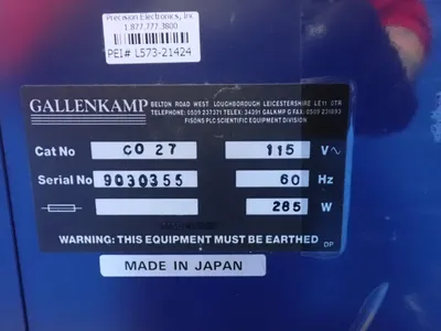 Used GALLENKAMP CO27 Heat Treating Units Ohio US | HGR 24 #976046