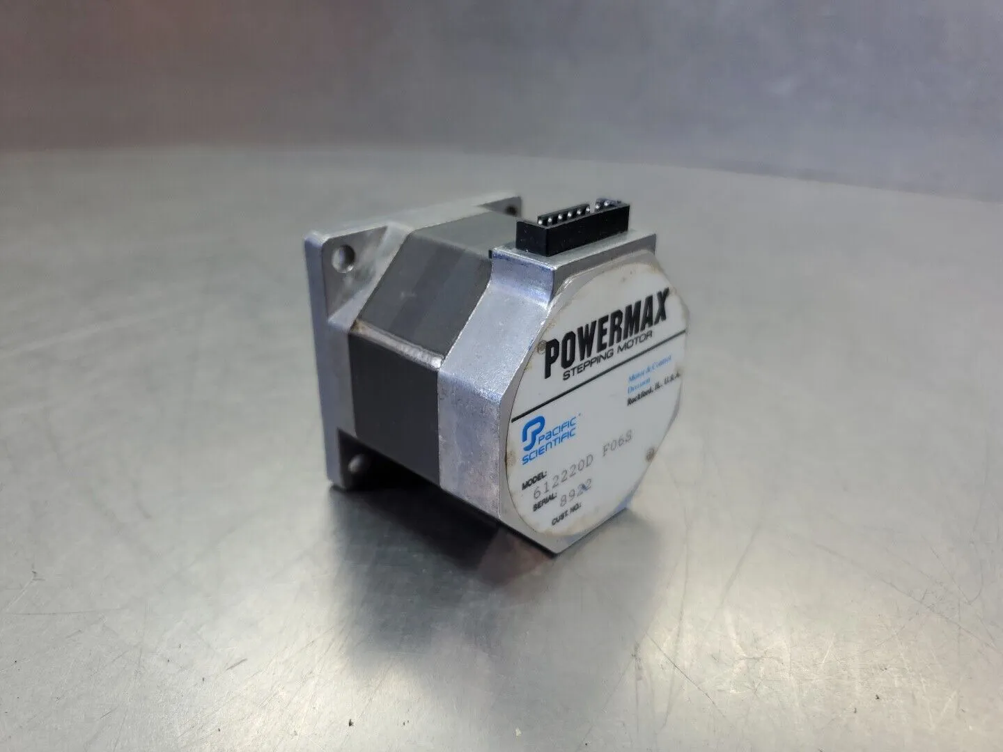 PACIFIC SCIENTIFIC 612220D F06S POWERMAX STEPPING MOTOR. 1-E7
