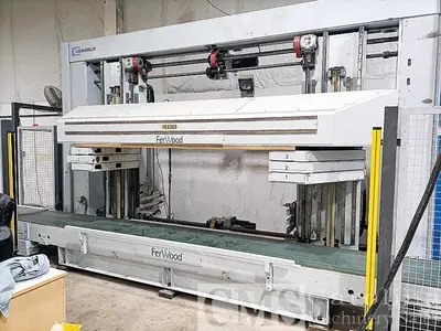 USED 2008 HOMAG / LIGMATECH MDE 200 FEED THROUGH CASE CLAMP