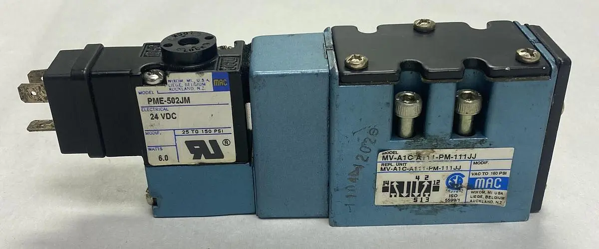 Used MAC VALVE MV-A1C-A111-PM-111JJ Solenoid Valves | Surplus Asset Holdings #1216819