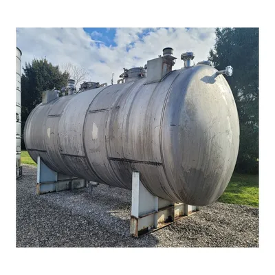 Used 6,000 Gallon Horizontal Stainless Steel Pressure Tank w/ Center Bulkhead