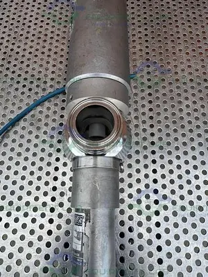 USED OPTEK AF45-EX FM-D WAVELENGTH UV ABSORBTION SENSOR W/ 1.5" SANITARY FITTING