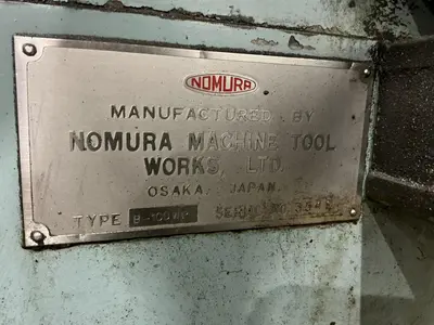 4" NOMURA MODEL #B-100WP TABLE TYPE HORIZONTAL BORING MILL 50 TAPER 96" TRAVEL: YOBRO #25193