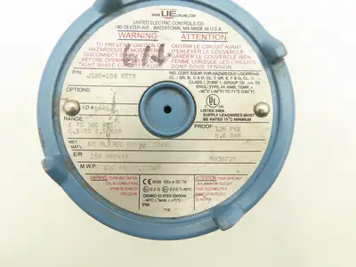 United Electric Controls J120-156-9778 Pressure Switch Model 156 480VAC 15A 100PSI 3/4"NPT