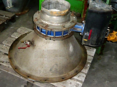 Ellerwerk 736 U-A perforate basket centrifuge, 316SS.