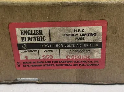 New | in-Stock ENGLISH ELECTRIC C350HR Miscellaneous Equipment (Electrical & Power) | Surplus Asset Holdings #1199053