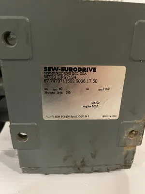 Sew-Eurodrive WF20 DRS71S4 Gear Drive/Speed Reducer/Gearmotor 24.50:1