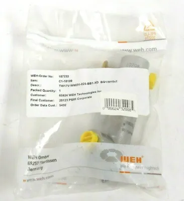 NEW WEH C1-16199 TW17V-W9031-025-BB1-XD FAST CONNECTOR C116199