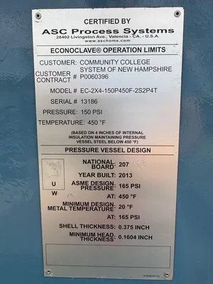 ACS EC-2X4-150P450F-2S2P4T Autoclaves, Reactors & Kettles | Global Machine Brokers, LLC (7)