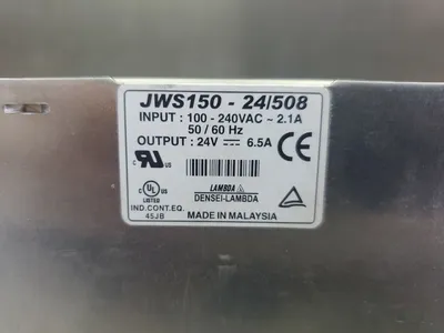 DENSEI-LAMBDA JWS150-24/508 POWER SUPPLY, 24V 6.5A. 4D-19
