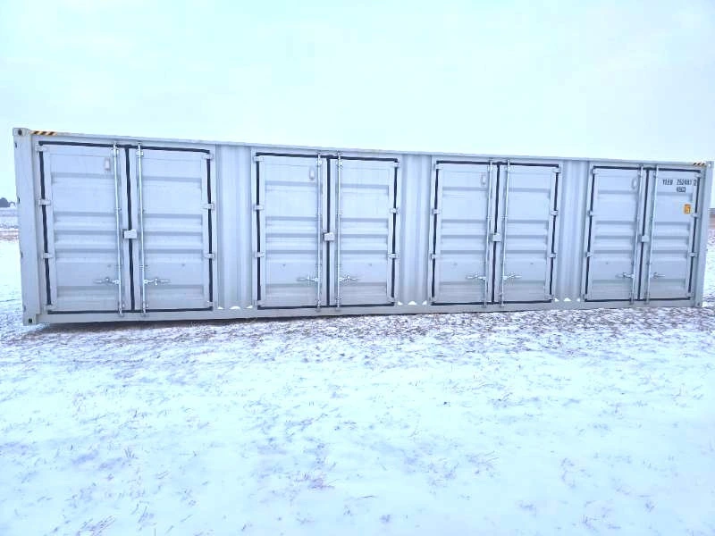 YLEU2524972 // 40 Ft High Cube Sea Container with 4 Sets of Side Doors