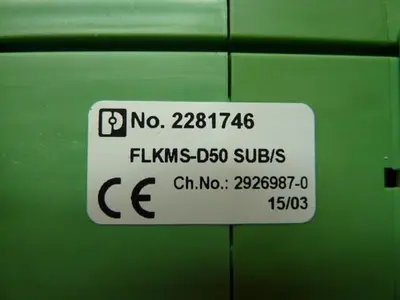 USED PHOENIX CONTACT FLKMS-D50  SUB/S