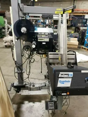 Label-Tronix, labeling system with Lable-Aire 2138 & Reliant 2700 feeder
