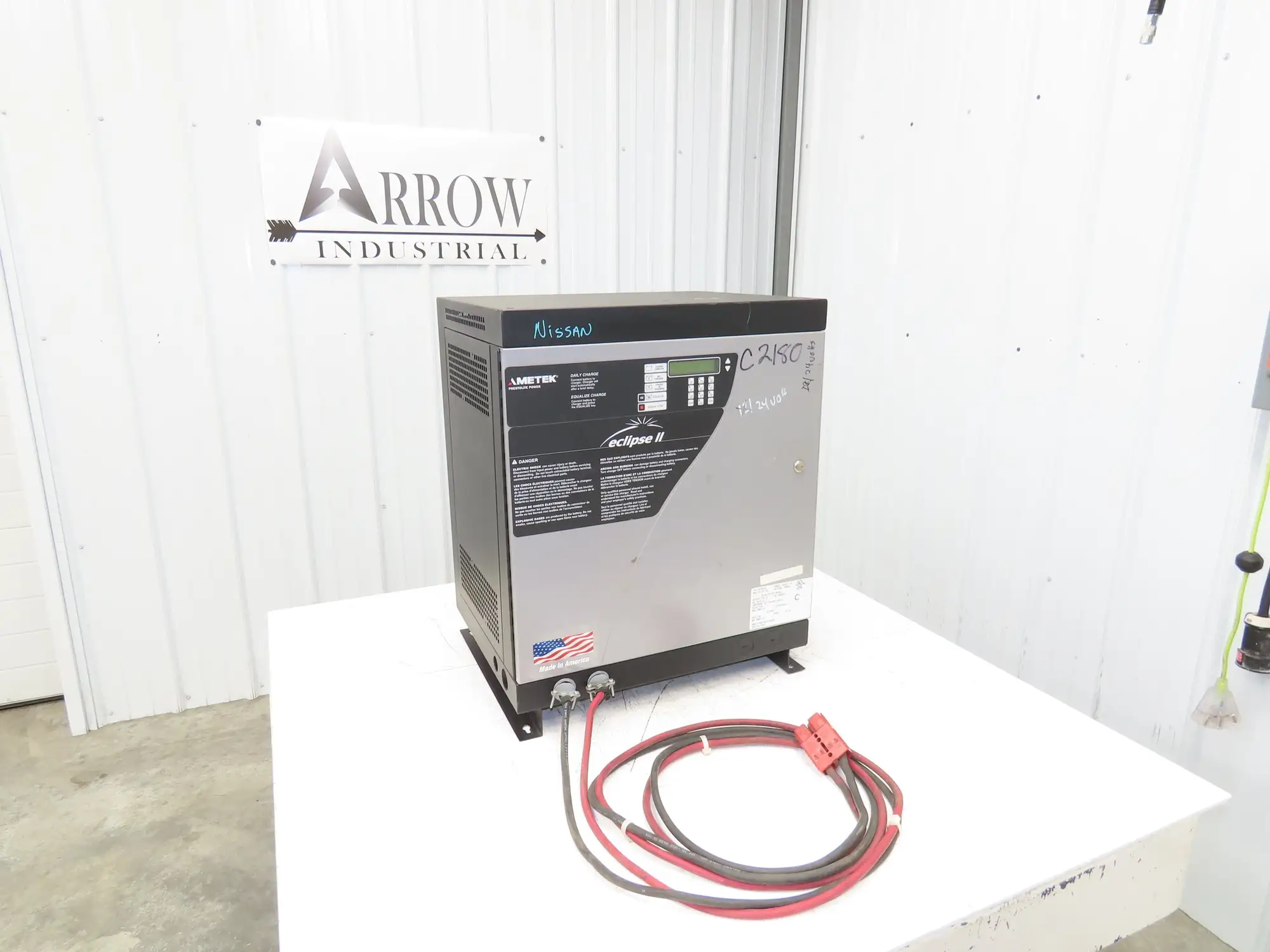 Ametek 500EC3-12S Eclipse II Forklift Battery Charger 24V 500Ah 240/480V 3Ph