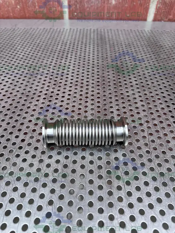 Used STAINLESS STEEL BELLOWS FLEXIBLE VACUUM HOSE 5" W/ KF25 FITTING Hoses | Equipment Lab #486683