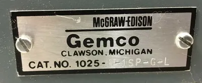 Used McGraw-Edison _UNKNOWN_ Relays & Switches South Carolina US | Palmetto Automation #1166334