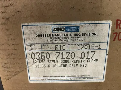 New | in-Stock DRESSER 0360-7120-017 Valves/Fittings | Surplus Asset Holdings #1218562