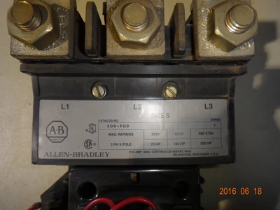 Allen-Bradley size 5 Starter Cat.# 509-FOD