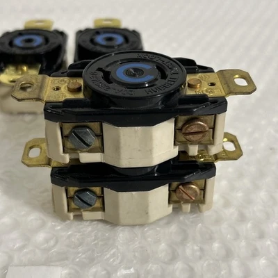 (4) Hubbell Twist Lock Receptacle (2)20A 120V,(2) 250V P/N?? Fast Shipping!