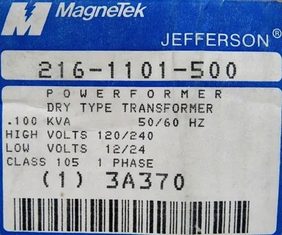 NEW MAGNETEK 216-1101 TANSFORMER 2161101 216-1101-500