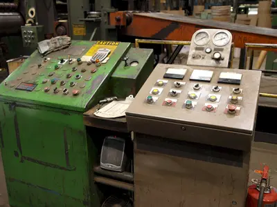 30,000 LB X 36" WIDE X 4" ARBOR  PAXSON SLITTING LINE. STOCK #0741122.