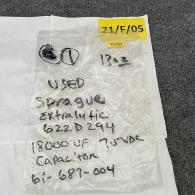 Used Sprague 622D294 Capacitors California US | Davliegogo LLC #1705950