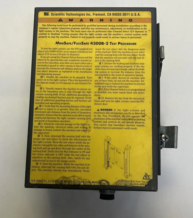 Used SCIENTIFIC TECHNOLOGIES MS43B2 Light Curtains & Grids Ohio US | Surplus Asset Holdings #1246295