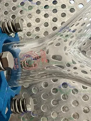 USED BUCHI GLASS USTER KATALOG 8801 Y SHAPED GLASS W/ 2 VALVES