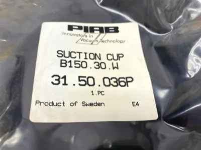 NEW PIAB SUCTION CUP B150 NITRILE PVC W/ WASHER