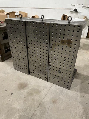 38″ X 15″ CAST IRON ANGLE PLATES